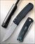 Pro-Tech Mike “Whiskers” Design Black Handle Stonewash Finished Blade BR-1.3
