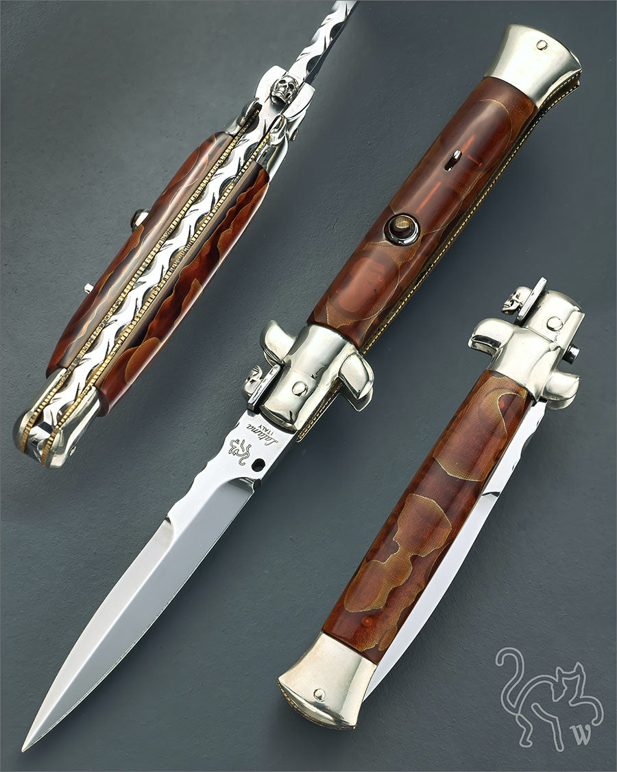 Walt's 23cm CUSTOM CLASSIC “Copper Raffir Amber” Skull Lock-Tab C-CL-ACR-HG9822