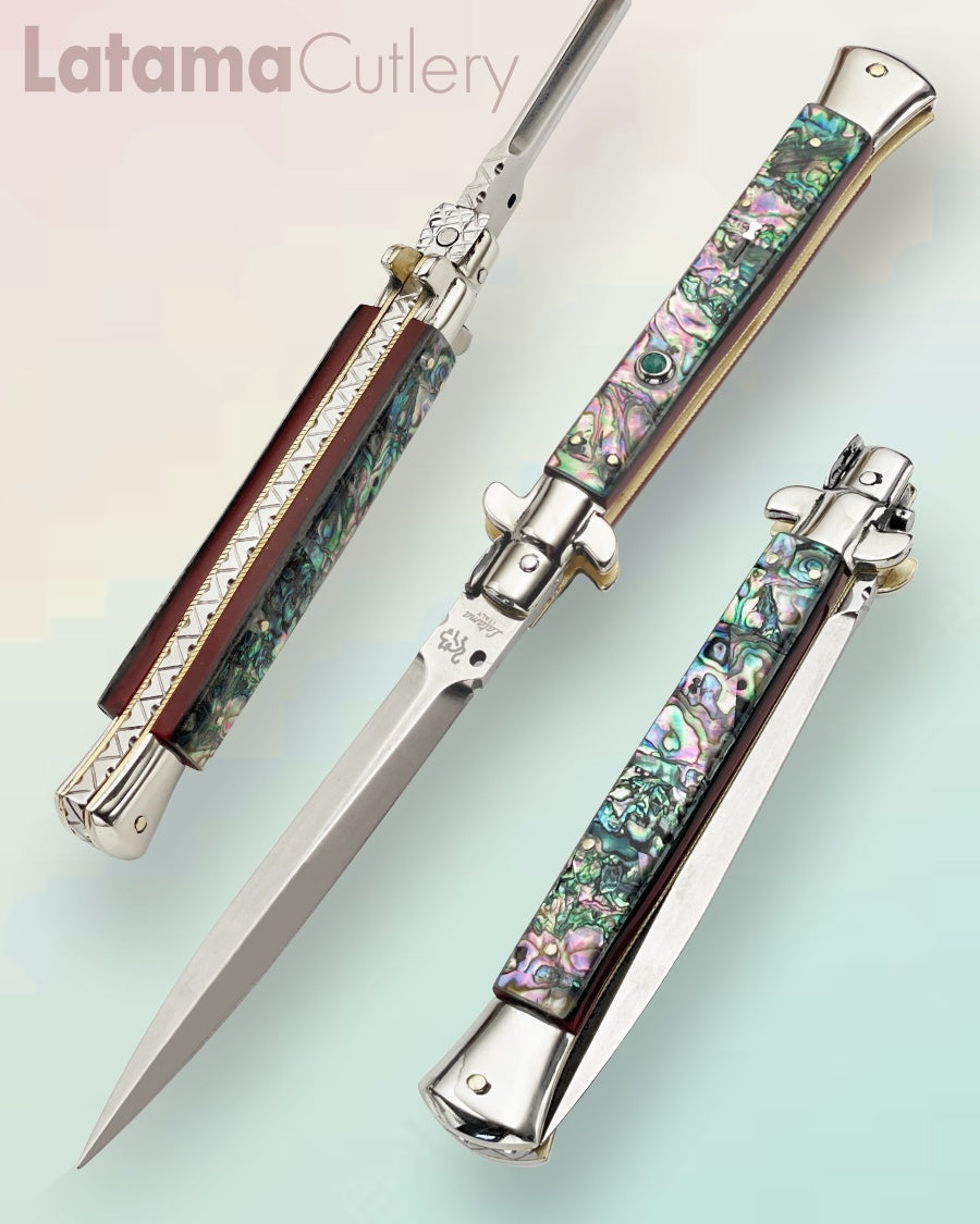 Walt's 28cm Full Custom PICKLOCK “Abalone” Jade Insert Release Button C-PK-AB-ND11909 portrait