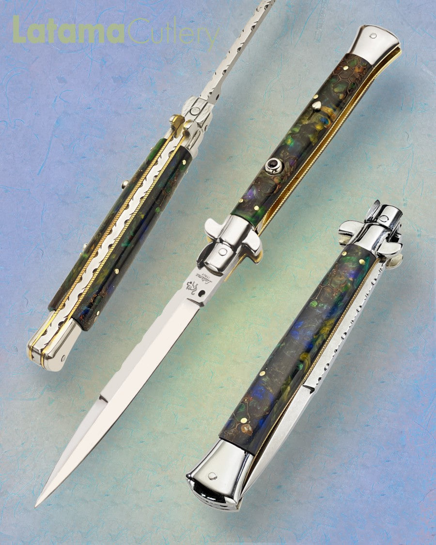 Walt's 28cm Full Custom PICKLOCK “Deep Space” Black Onyx Insert Release Button C-PK-DS-BA11951