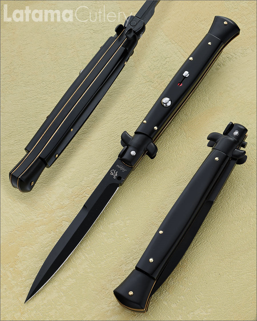 Walt's 28cm CLASSIC “Black Jet Acrylic” Half Grind CL-BB-HG11475