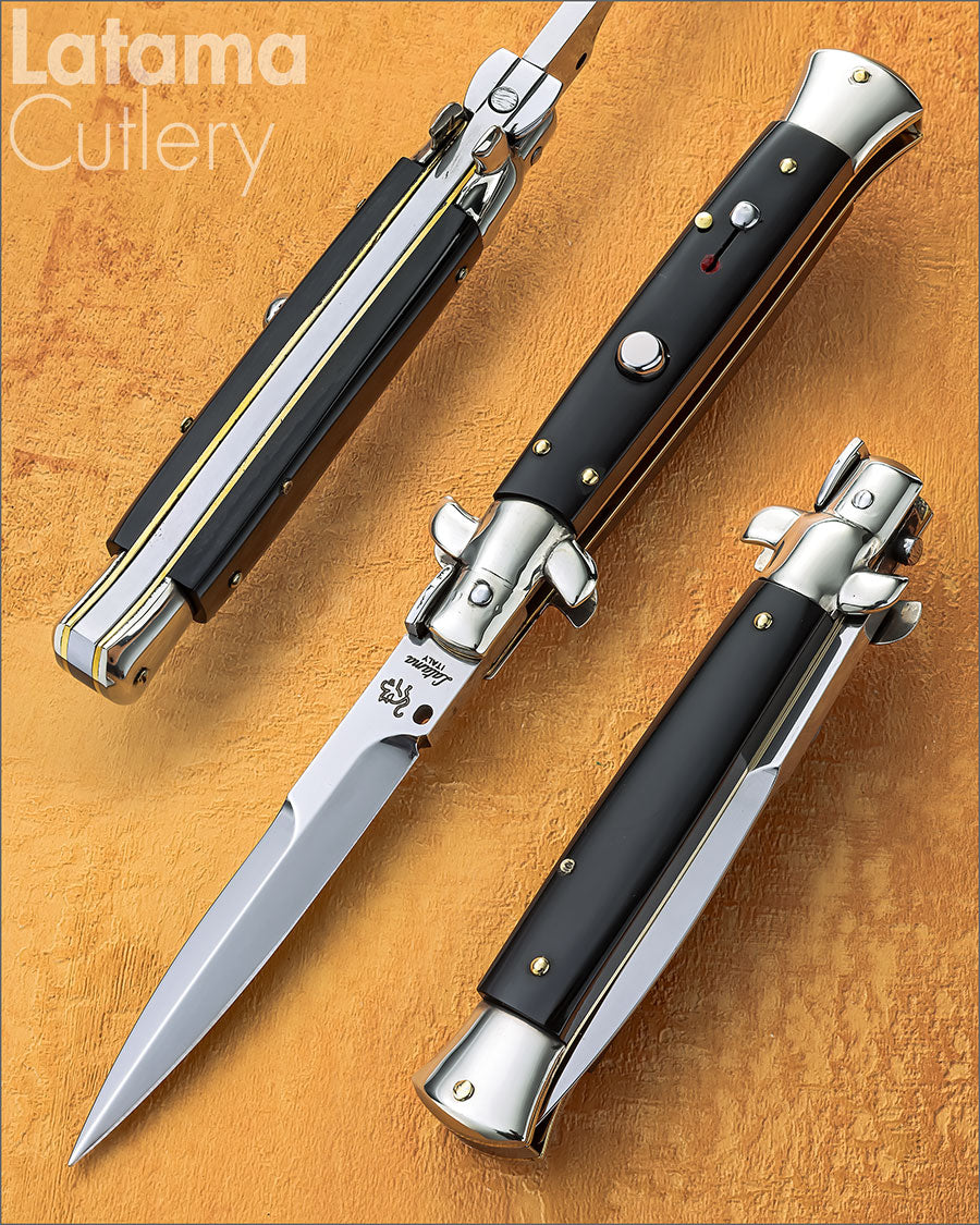 Walt&#39;s 23cm CLASSIC “Raven Black Horn” Half Grind CL-BH-HG9077