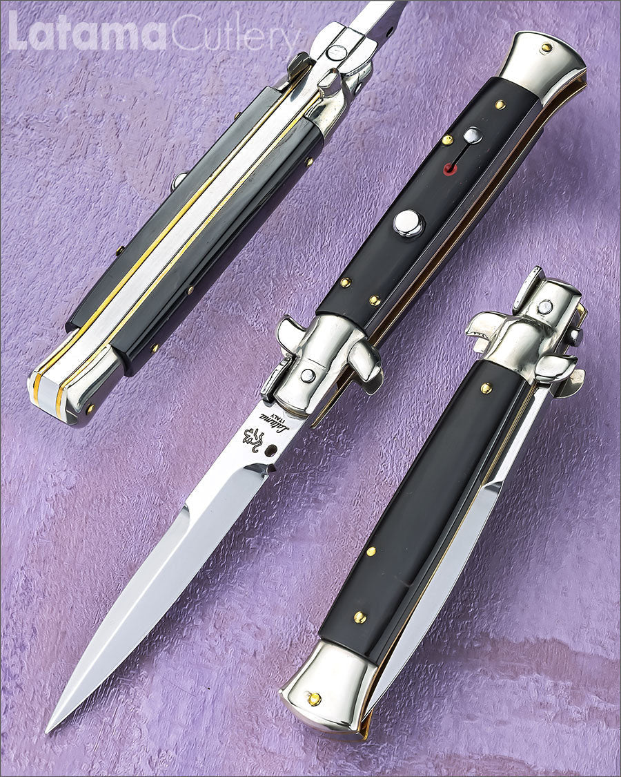 Walt's 23cm CLASSIC “Raven Black Horn” Half Grind CL-BH-HG9448