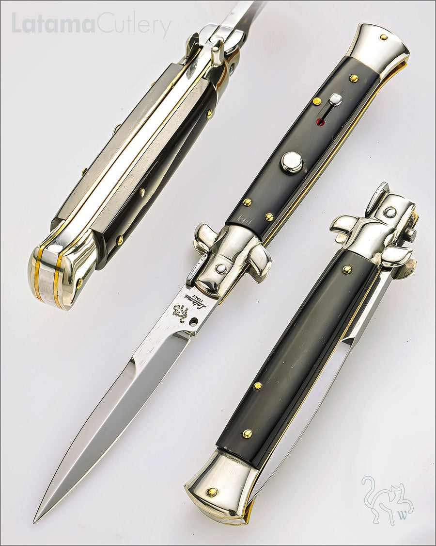 Walt's 23cm CLASSIC “Raven Black Horn” Half Grind CL-BH-HG9551