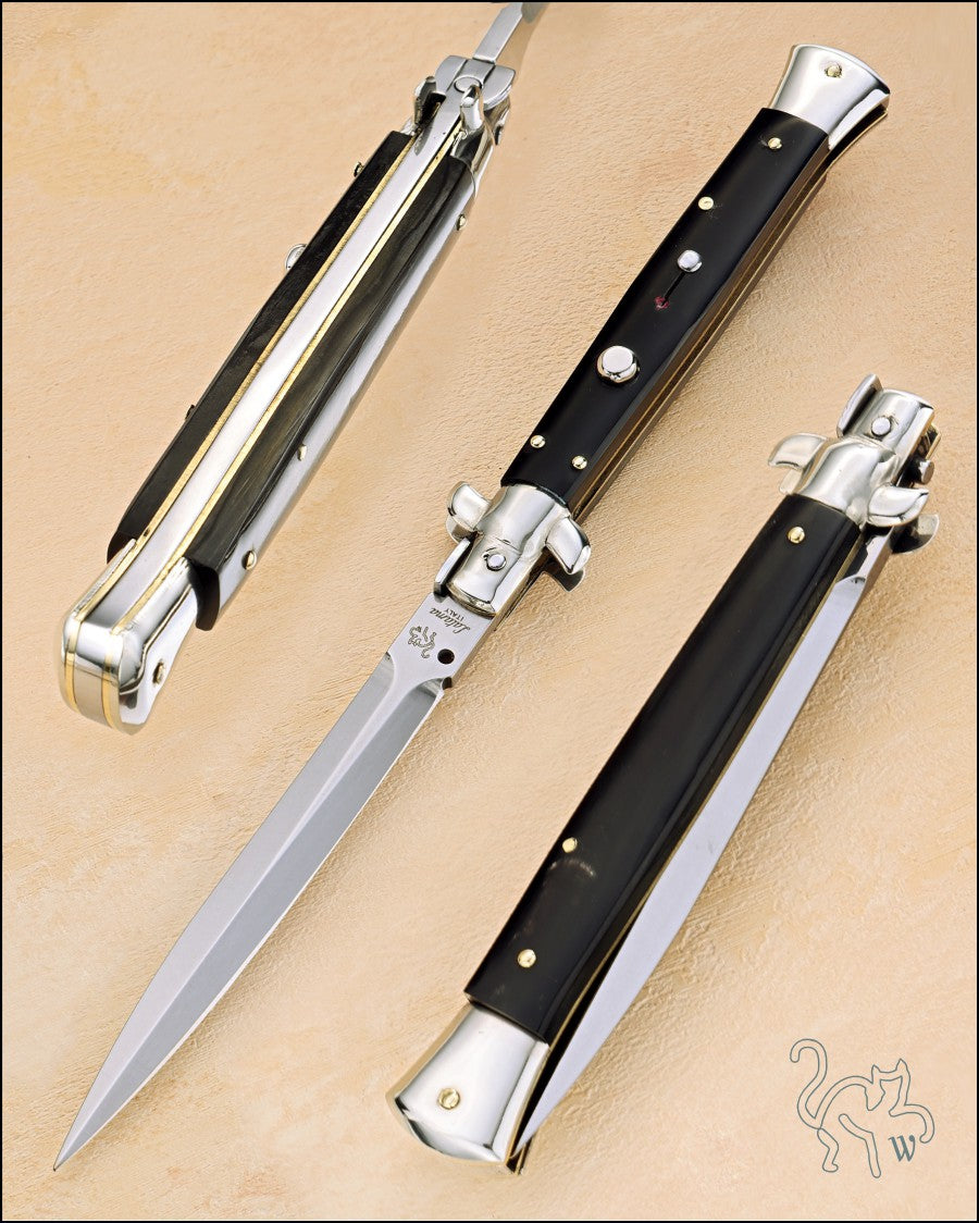 Walt's 28cm CLASSIC "Raven Black Horn" NEW Dagger Grind CL-BH-ND11575