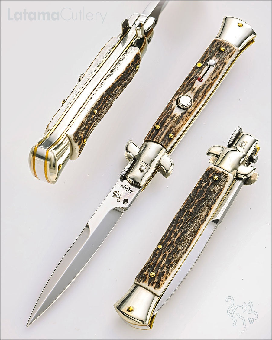 Walt's 23cm CLASSIC “Black Forest Stag” Half Grind CL-ST-HG9548