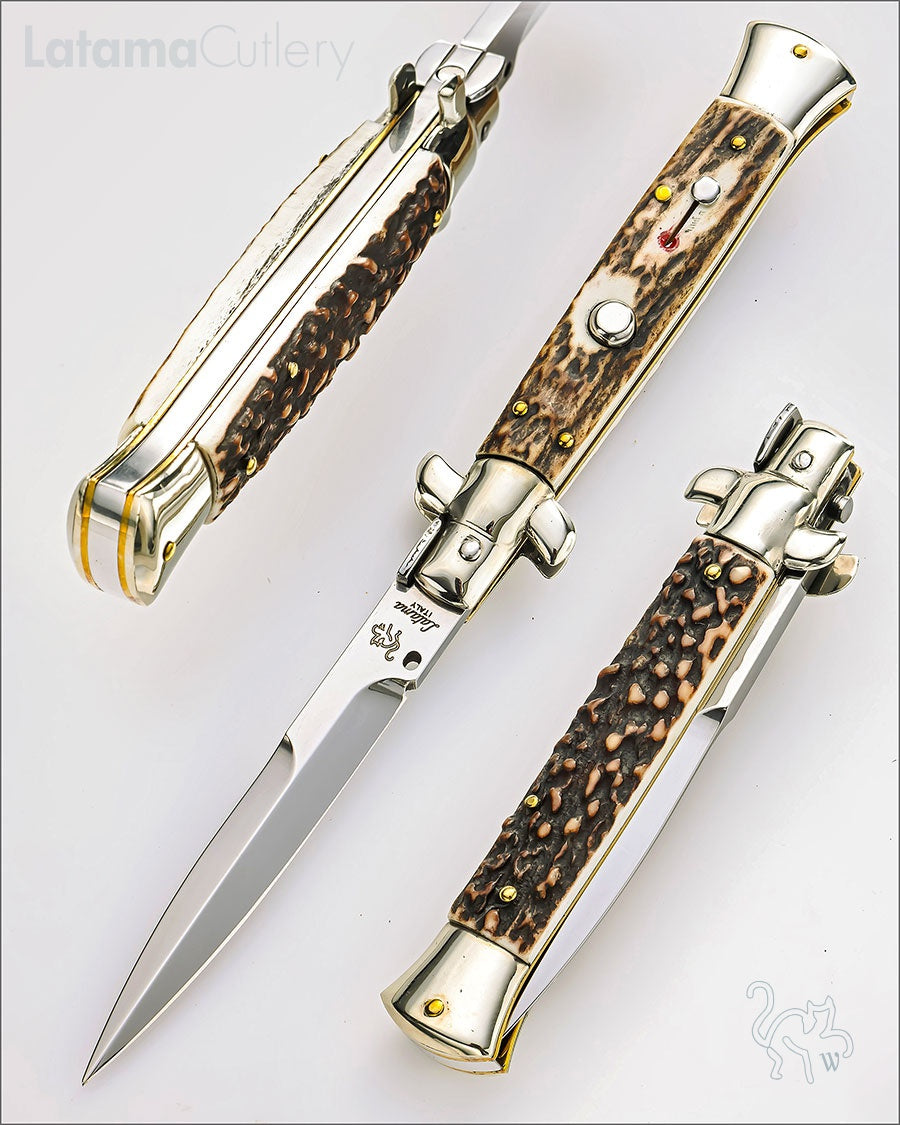 Walt's 23cm CLASSIC “Black Forest Stag” Half Grind CL-ST-HG9549