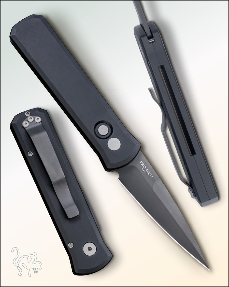 Pro-Tech Godson All Black LEFT-HANDED #721-LH