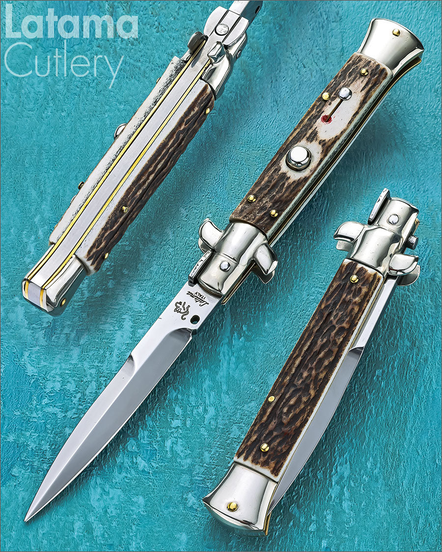 Walt's 23cm CLASSIC “Black Forest Stag” Half Grind CL-ST-HG9248