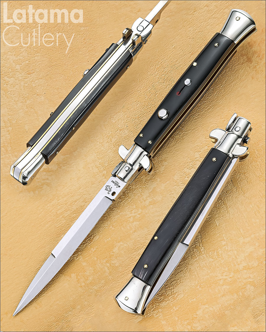 Walt's 28cm PICKLOCK “Raven Black Horn” Bayonet Grind PK-BH-BA11928