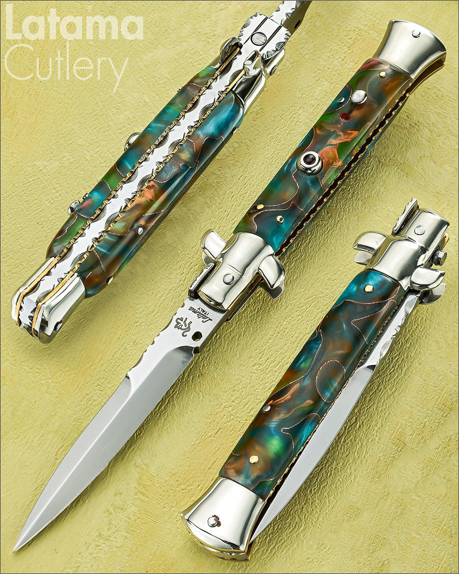 Walt's 23cm Special Custom CLASSIC "Green Copper Accent" Onyx Release Button C-CL-GC-HG9444