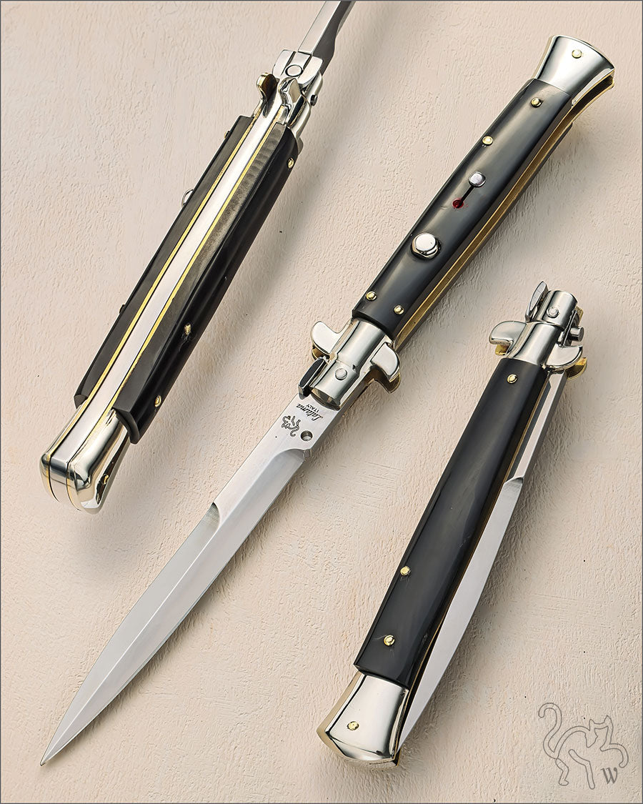 Walt's 28cm PICKLOCK “Raven Black Horn” Half Grind PK-BH-HG11621