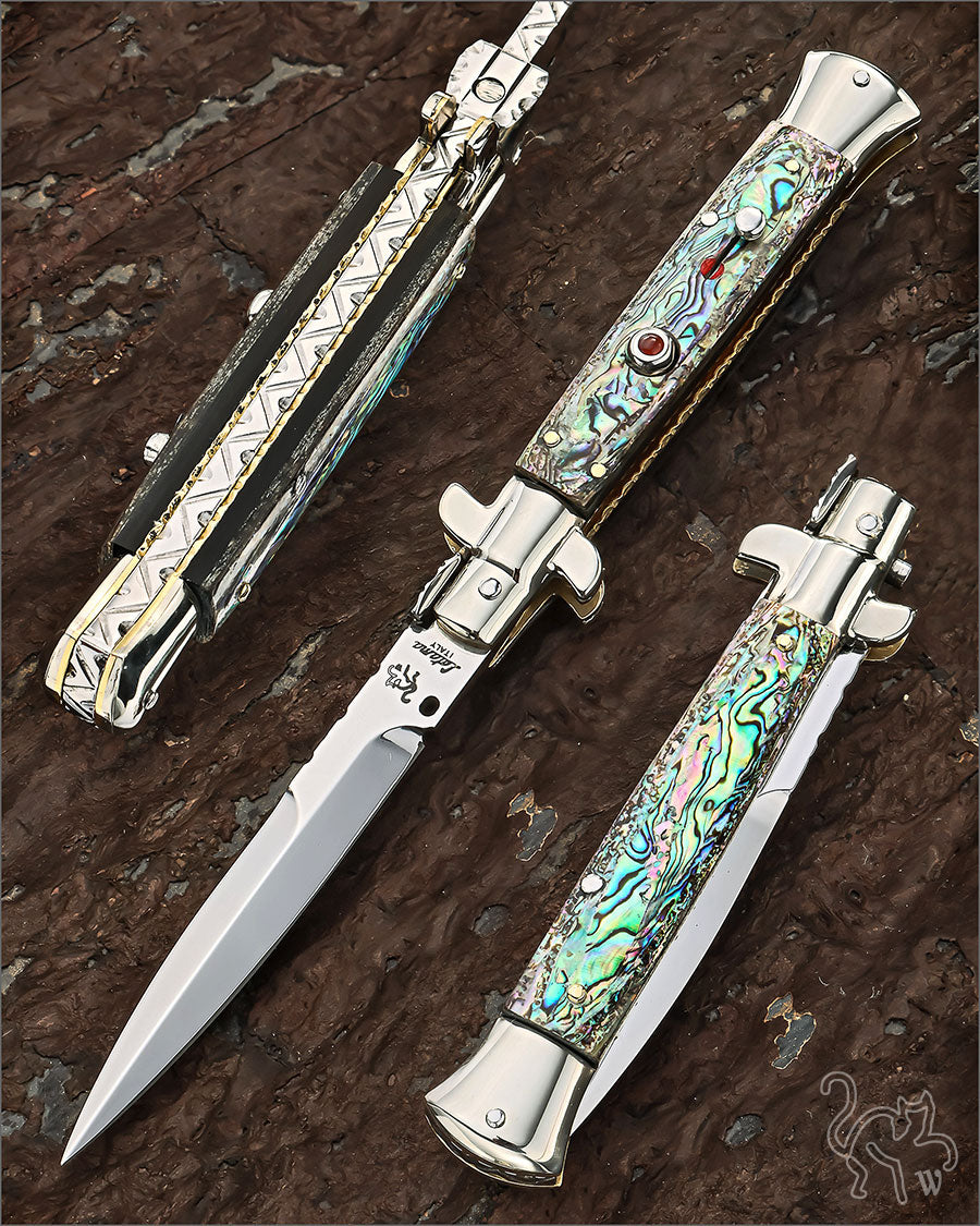 Walt's 23cm CUSTOM Picklock “Abalone” Amber Release Button C-PK-AB-HG9631