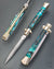 Walt's 28cm CUSTOM CLASSIC “Ocean Waves” Amber Release Button C-CL-OW-ND11676