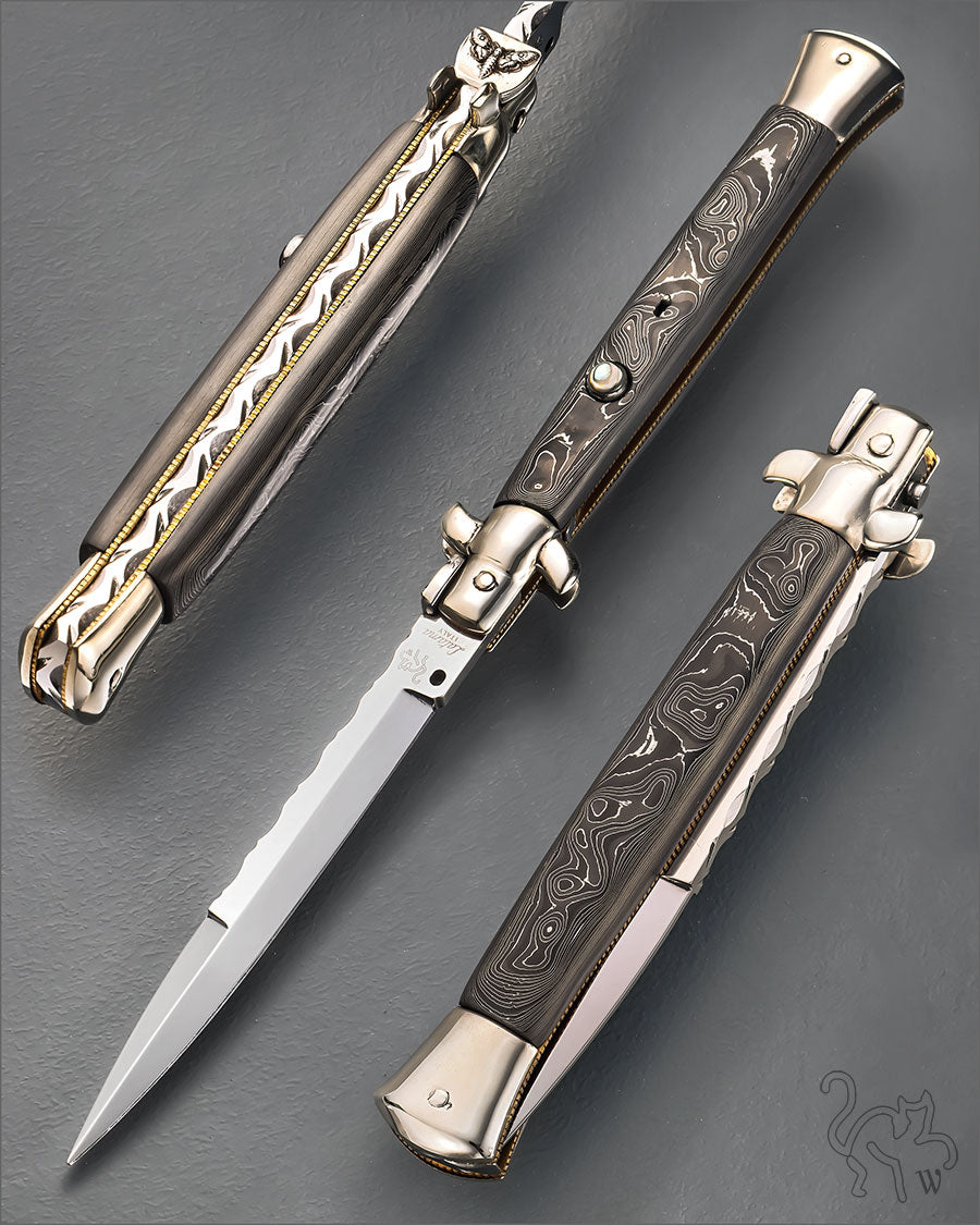 Walt's 28cm Custom CLASSIC “Silenzio” Aluminum &amp; Carbon Fiber Damascus C-CL-CD-BA11686