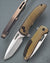 Yuuki Blue Titanium Handle Satin Blade