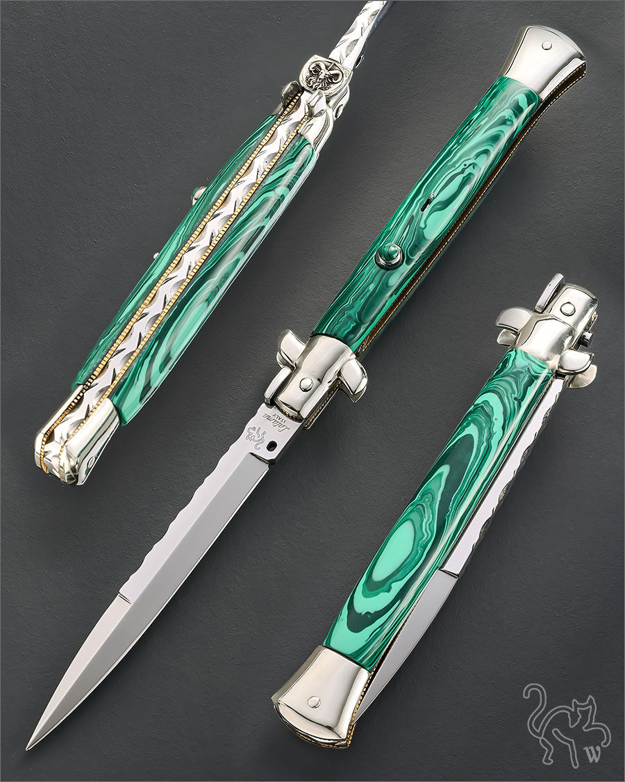 Walt's 28cm Custom CLASSIC “Green Demon” Malachite TruStone Scales C-CL-MT-BA11749