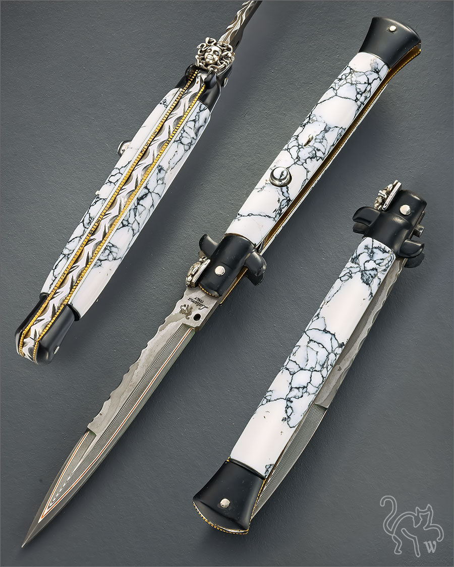 Walt's 28cm Custom CLASSIC “Medusa” White Marble TruStone C-CL-DAM-BA11579