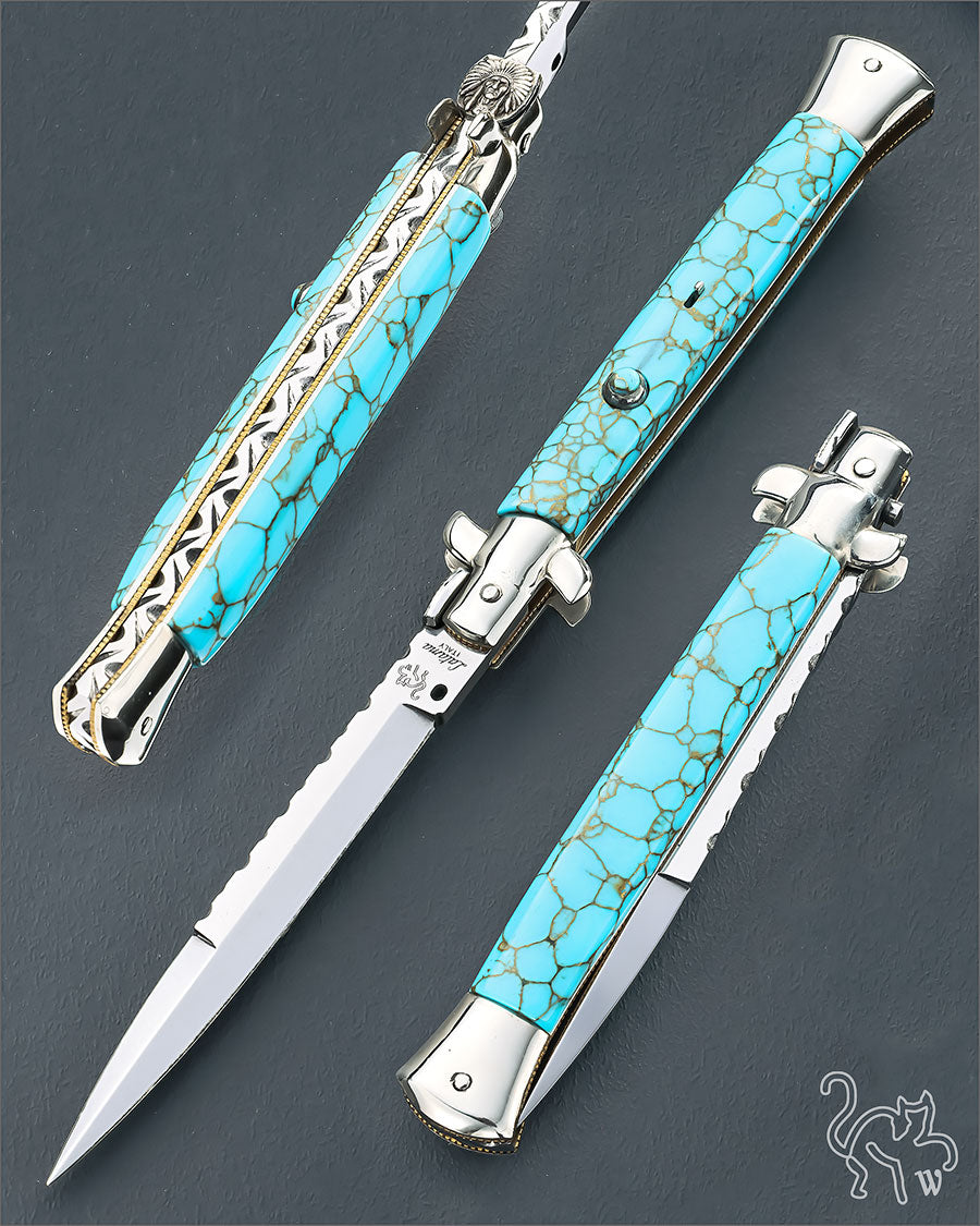 Walt's 28cm Custom CLASSIC “Big Chief” TruStone Copper Matrix Turquoise C-CL-BC-BA11763