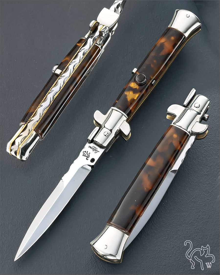 Walt's 23cm CUSTOM Picklock “Side-Lock” Kirinite Tortoise C-PK-SL HG9760