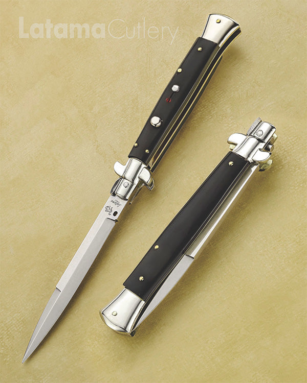 Walt&#39;s 28cm PICKLOCK “Raven Black Horn” Bayonet Grind PK-BH-BA11844 portrait