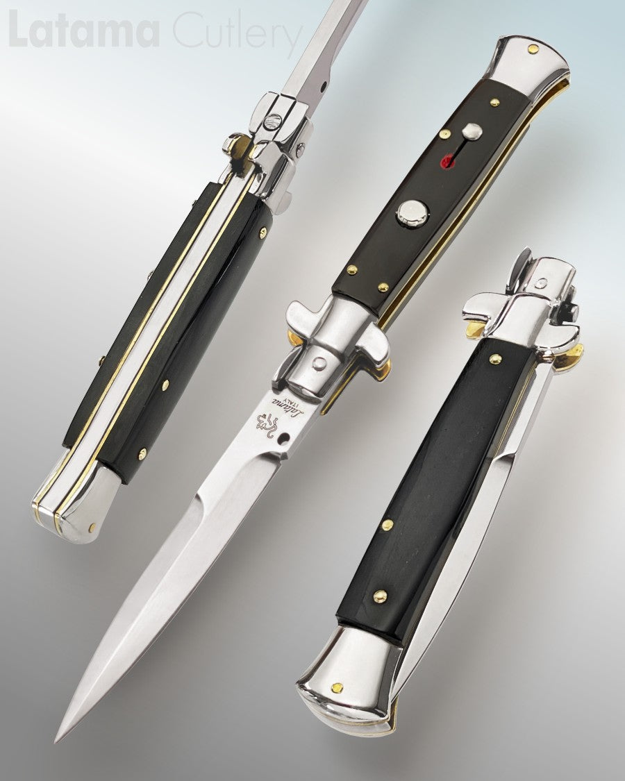 Walt's 23cm PICKLOCK “Raven Black Horn” Half Grind PK-BH-HG9494