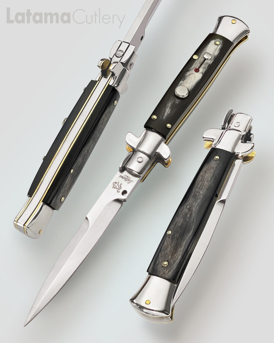 Walt's 23cm PICKLOCK “Brazilian Black &amp; White” Half Grind PK-BW-HG9003 portrait