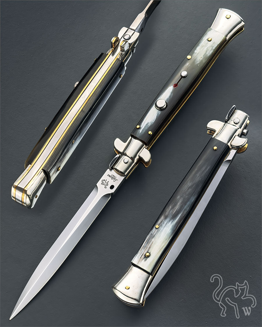 Walt's 28cm PICKLOCK Brazilian Black & White NEW Dagger Grind PK-BW-ND11226