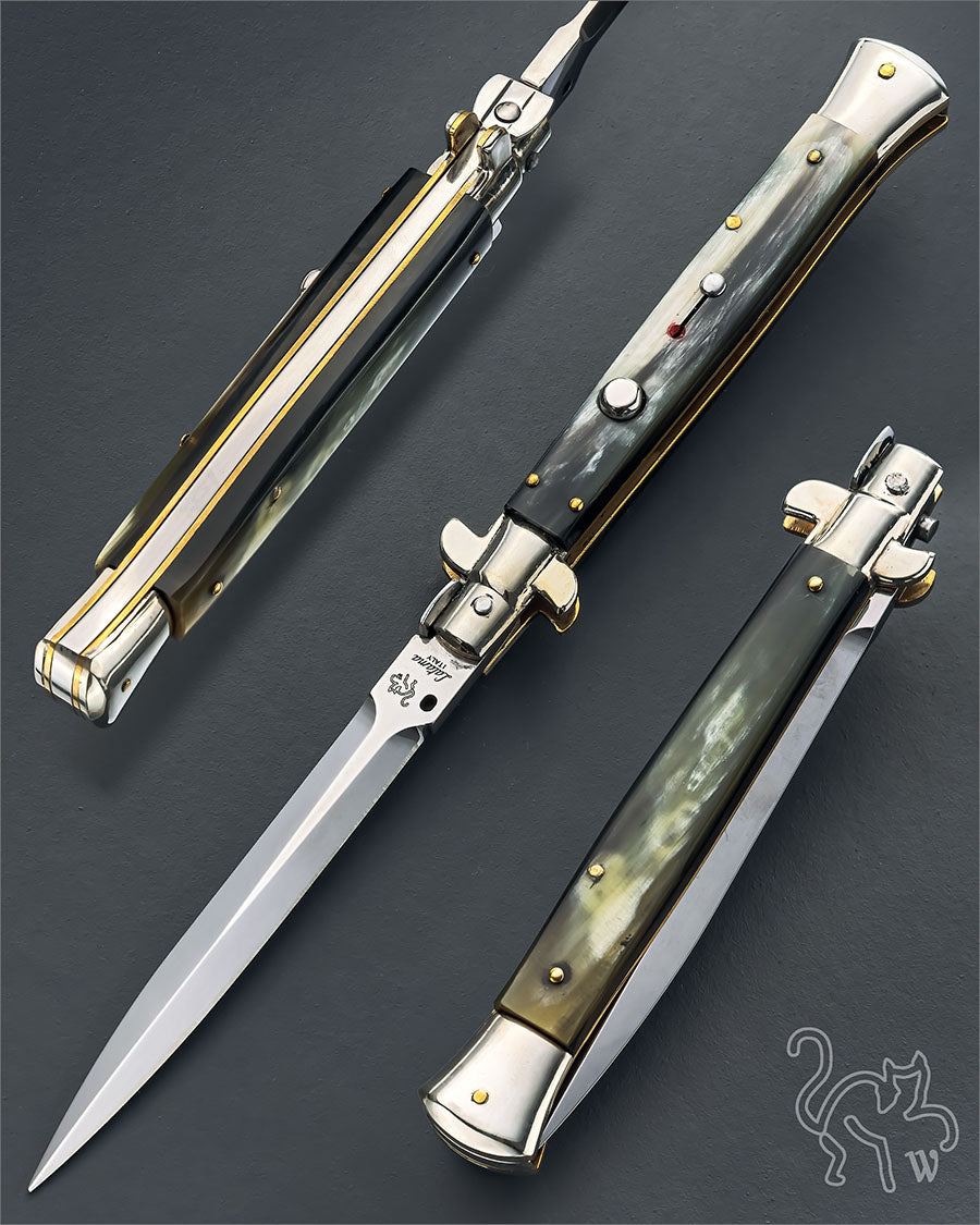 Walt's 28cm PICKLOCK Brazilian Black & White NEW Dagger Grind PK-BW-ND11229