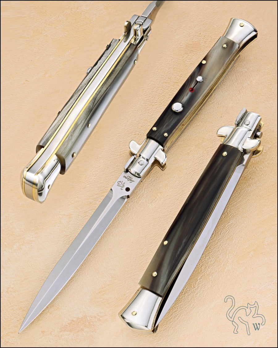 Walt's 28cm PICKLOCK “Brazilian Black &amp; White” NEW Dagger Grind PK-BW-ND11581