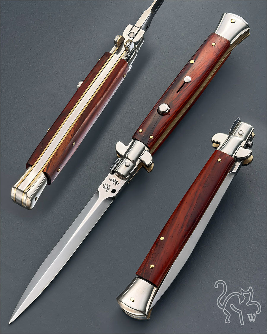 Walt's 28cm PICKLOCK Exotic Redheart Wood NEW Dagger Grind PK-RW-ND11250