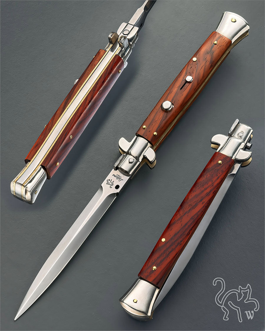Walt's 28cm PICKLOCK Exotic Redheart Wood NEW Dagger Grind PK-RW-ND11253