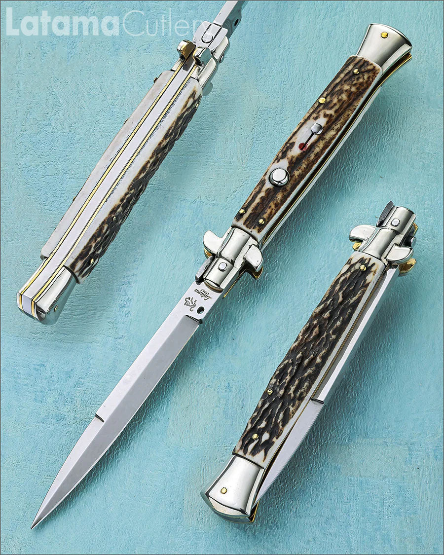 Walt's 28cm PICKLOCK “Black Forest Stag” Bayonet Grind PK-ST-BA11223