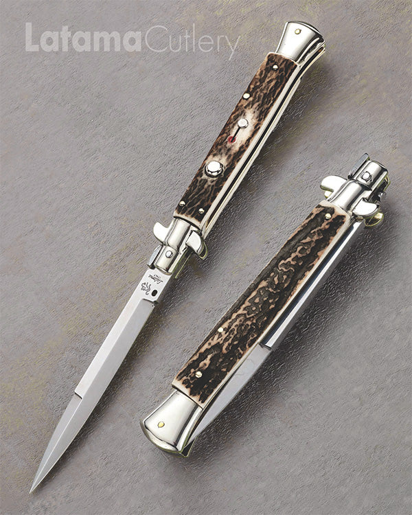 Walt's 28cm PICKLOCK “Black Forest Stag” Bayonet Grind PK-ST-BA11839 portrait