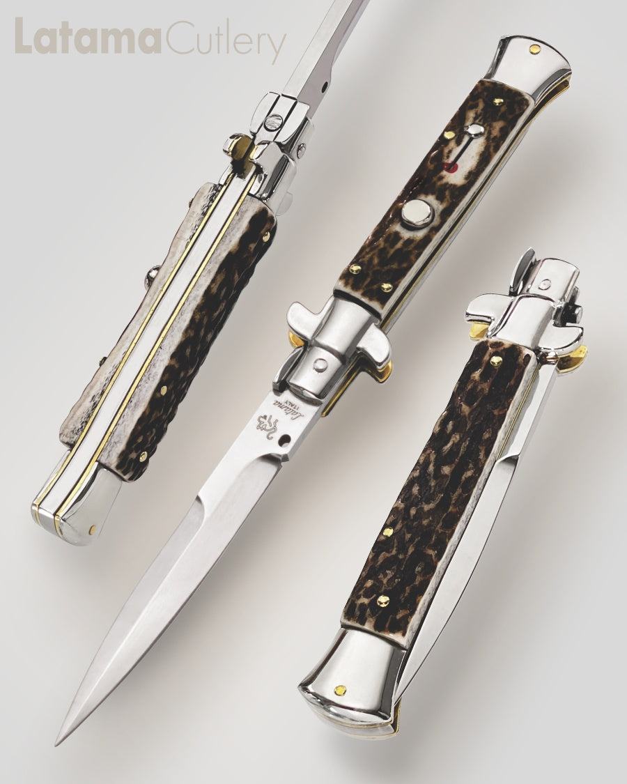 Walt's 23cm PICKLOCK “Black Forest Stag” Half Grind PK-ST-HG9016 portrait