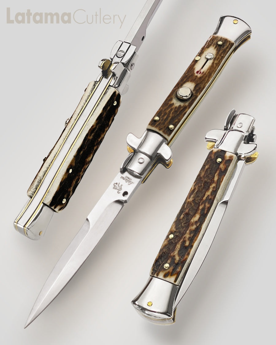 Walt's 23cm PICKLOCK “Black Forest Stag” Half Grind PK-ST-HG9017 portrait
