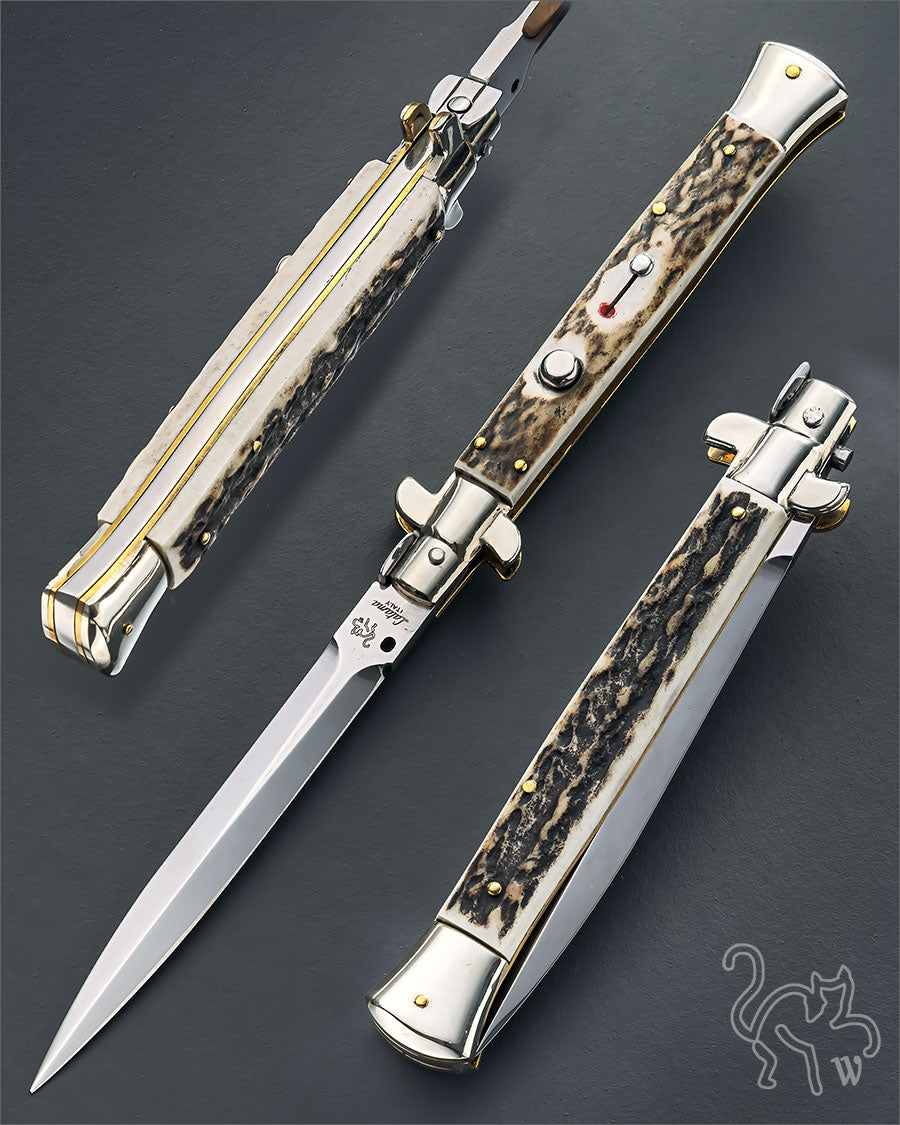 Walt's 28cm PICKLOCK Black Forest Stag NEW Dagger Grind PK-ST-ND11237