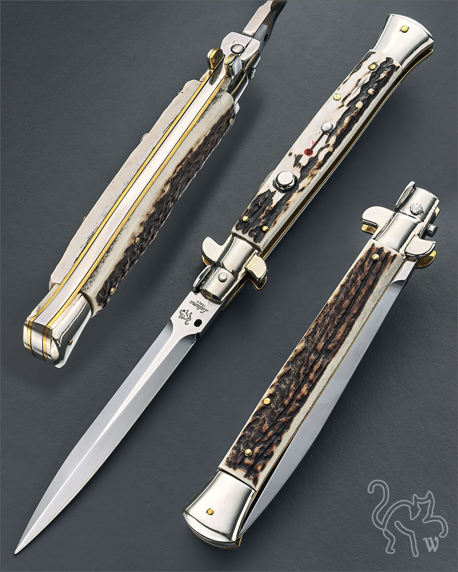 Walt's 28cm PICKLOCK Black Forest Stag NEW Dagger Grind PK-ST-ND11239