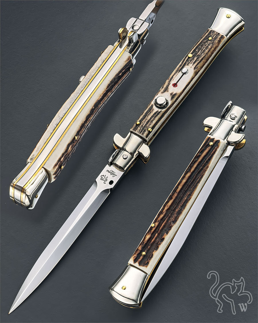 Walt's 28cm PICKLOCK Black Forest Stag NEW Dagger Grind PK-ST-ND11240