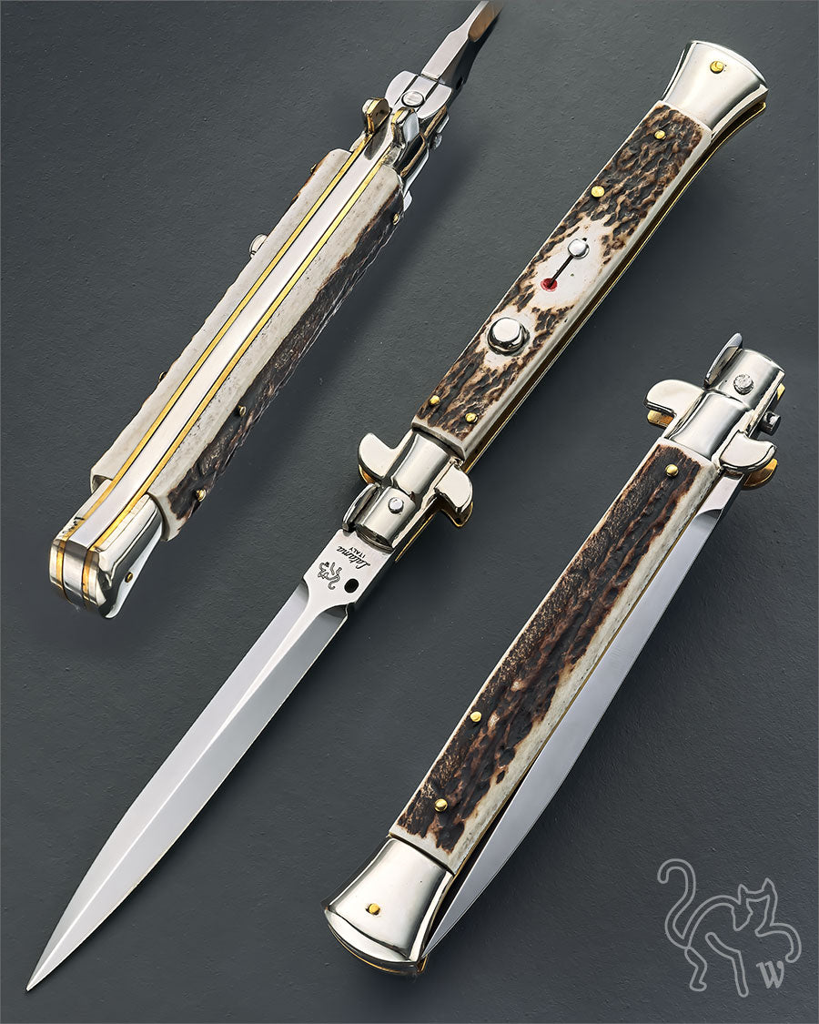 Walt's 28cm PICKLOCK Black Forest Stag NEW Dagger Grind PK-ST-ND11241