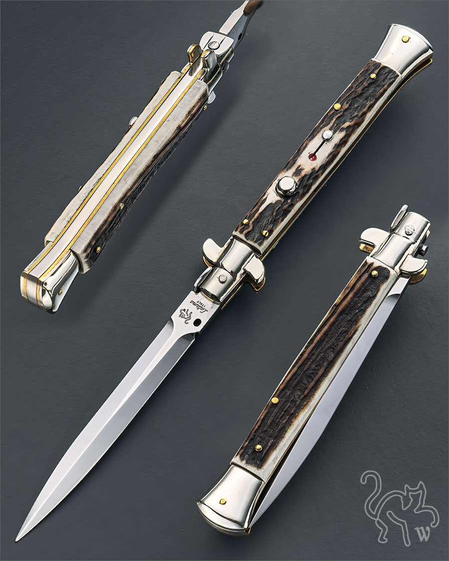 Walt's 28cm PICKLOCK Black Forest Stag NEW Dagger Grind PK-ST-ND11242