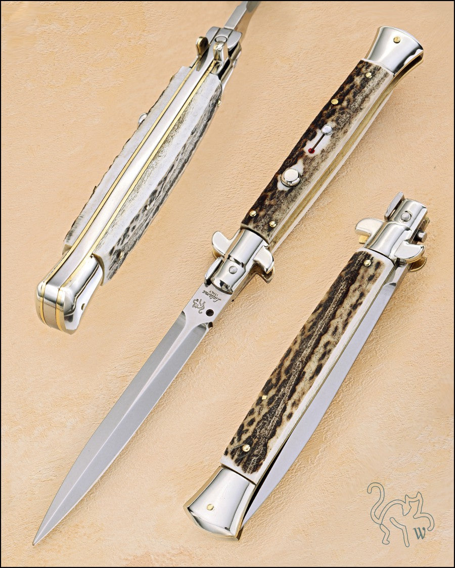 Walt's 28cm PICKLOCK “Black Forest Stag” NEW Dagger Grind PK-ST-ND11583