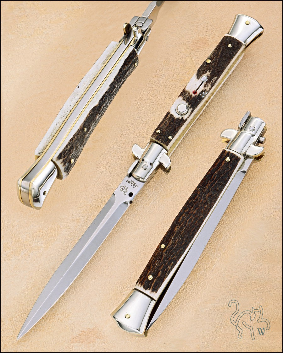 Walt's 28cm PICKLOCK “Black Forest Stag” NEW Dagger Grind PK-ST-ND11584