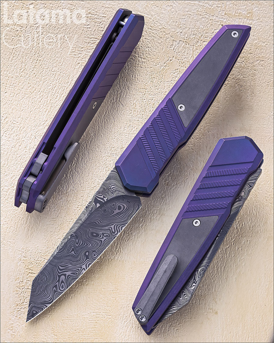 CUSTOM Persevere Titanium Handle Damasteel Blade PSSR-D055