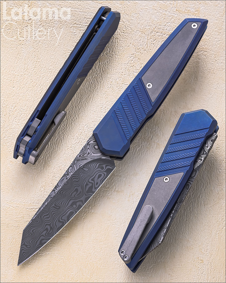 CUSTOM Persevere Titanium Handle Damasteel Blade PSSR-D057