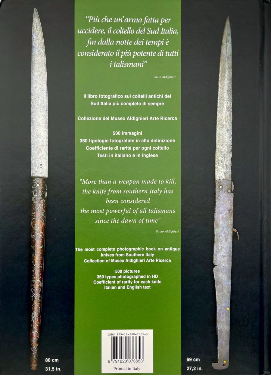 Ancient Knives Of Southern Italy back cover