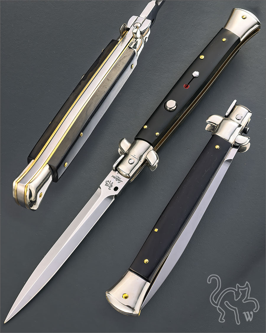Walt's 28cm CLASSIC Raven Black Horn NEW Dagger Grind CL-BH-ND11786