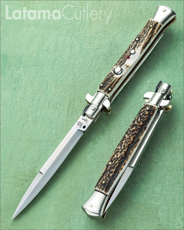 Walt's 28cm PICKLOCK “Black Forest Stag” Bayonet Grind PK-ST-BA11869 portrait