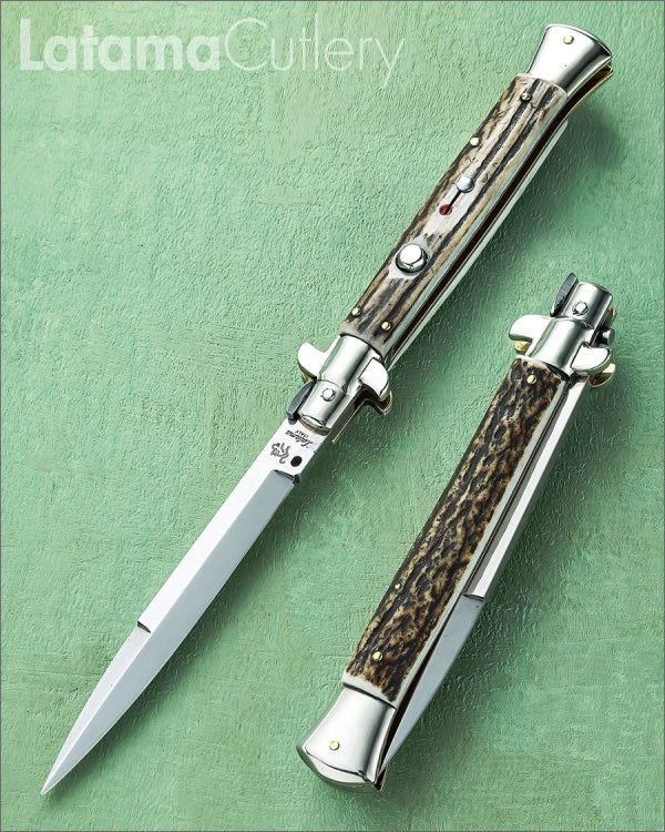 Walt's 28cm PICKLOCK “Black Forest Stag” Bayonet Grind PK-ST-BA11870 portrait
