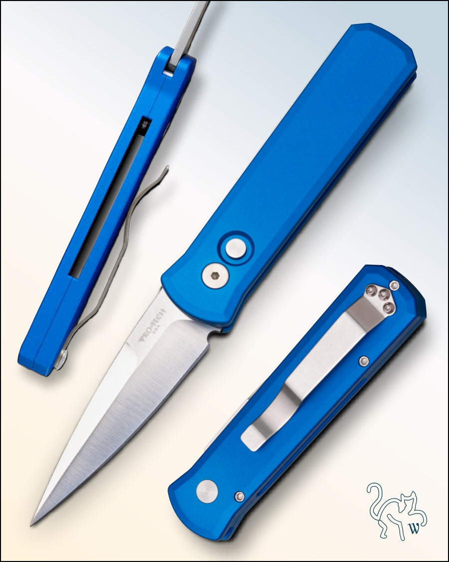 Pro-Tech Godson 721 Satin Blue 3.15” Blade
